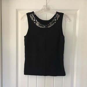 Joseph A. Sequin Embellished Tank Top